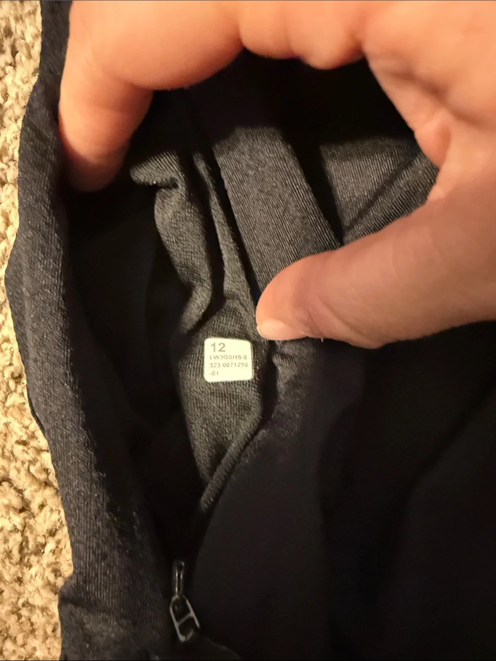 lululemon athletica Black Long Sleeve Crew Tee